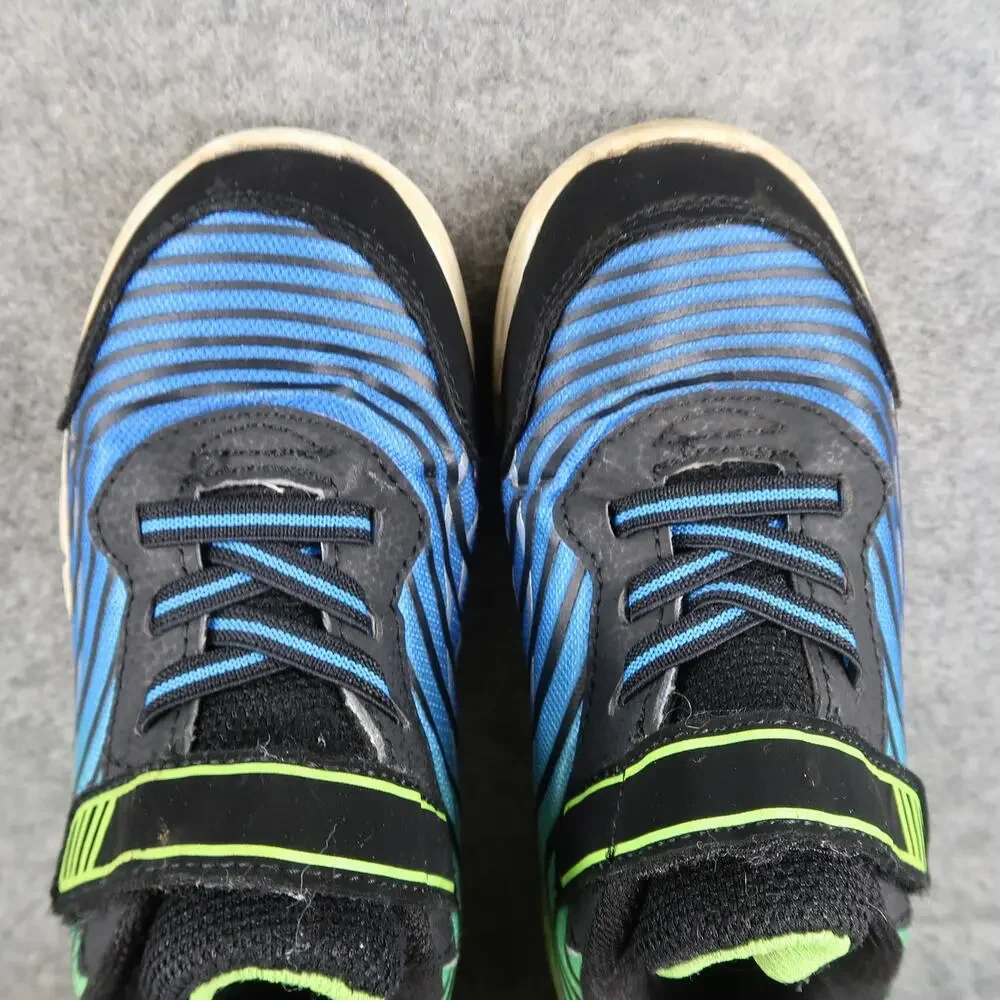 Athletic Works Shoes Kids 2 Sneakers Casual Easy On Blue Green Boys Play School